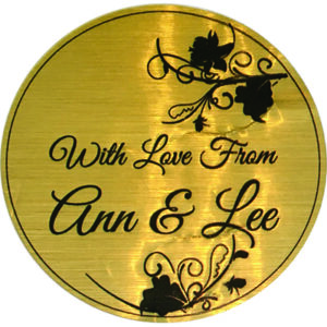 Foil gift label 15