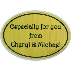 Foil gift label 1