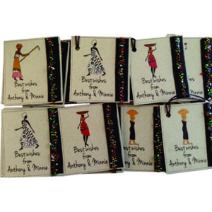 Handmade Beaded Lady Tags